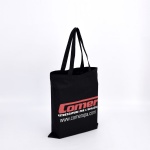 Custom Black cotton Shopping Bag