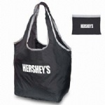 Reusable eco friendly grocery tote bag custom polyester foldable shopping bag promotion