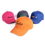 Wholesale Unisex Adjustable Cotton Customized 6 Panel Fitted Plain Baseball Cap Hats with Custom embroidery logo