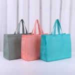 Cheap Tote Bags Custom Printed Recyclable Fabric Non Woven Shopping Bags with logo