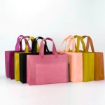 Multi Colors Reusable Brand Woven Shopping Fabric Carry Dust Water Proof Storage Non-woven Bag for Advertise With Handle