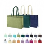 Wholesale Custom Printed Eco Friendly Recycle Reusable Grocery PP Non Woven Fabric Tote Shopping Bags