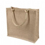 Wholesale Cheap Natural Burlap Linen Jute Tote Bag for Promotion Gift Wedding